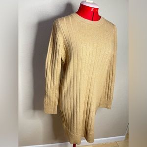 Tan sweater dress in size medium.
